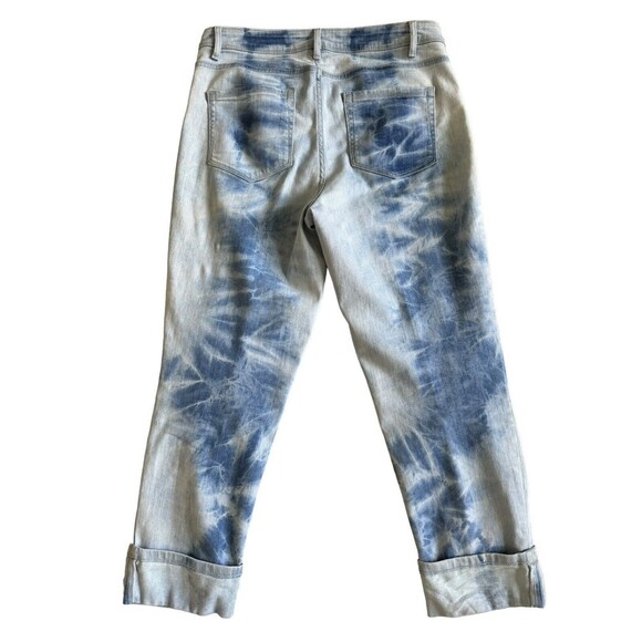 J.Jill Denim Tie-Dye High‎ Rise Cropped Size 8 - Picture 2 of 6